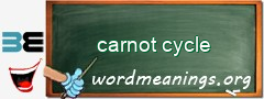 WordMeaning blackboard for carnot cycle